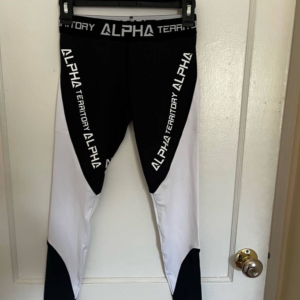 Alpha territory workout pants only use one time ,low rise fit ,size xs